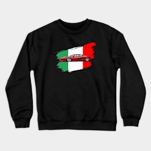 Classic Italy Flag Italia Motorsport Testarossa Car Crewneck Sweatshirt